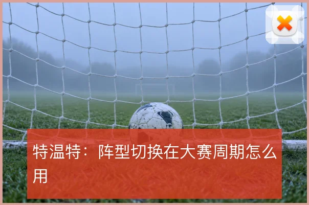特温特：阵型切换在大赛周期怎么用